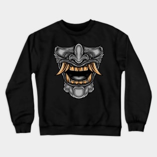 Japanese Oni Mask Artwork Crewneck Sweatshirt